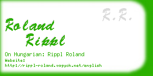 roland rippl business card